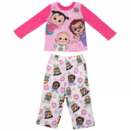 Cocomelon Best Friends Playtime Toddler Long Sleeve 2-Piece Pajama Set